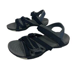 WHITIN Womens Sport Sandals Adjustable Straps Lightweight Gray/Black Size 39